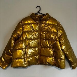 NWT Gold Puffer Size 2X